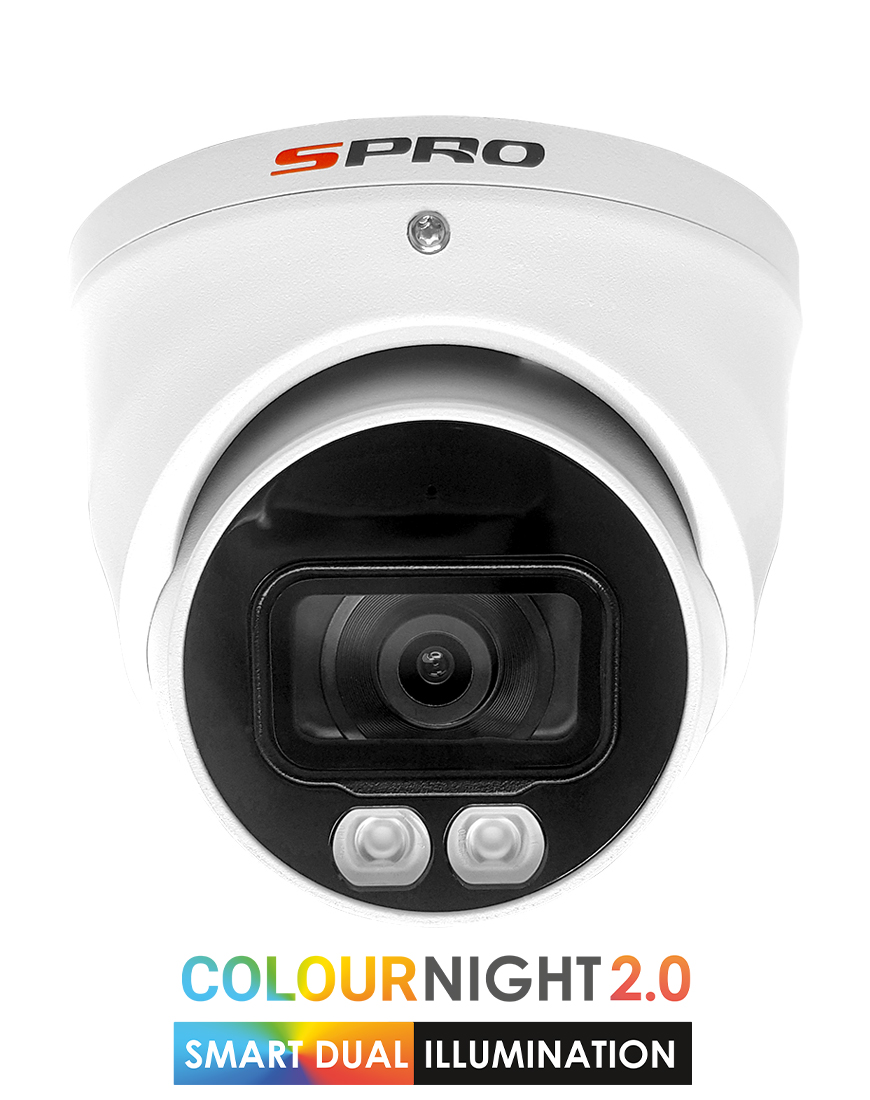 SPRO 5MP 4in1 Fixed Lens Turret with COLOUR NIGHT 2.0 (DHD50/28LRW-4-M)